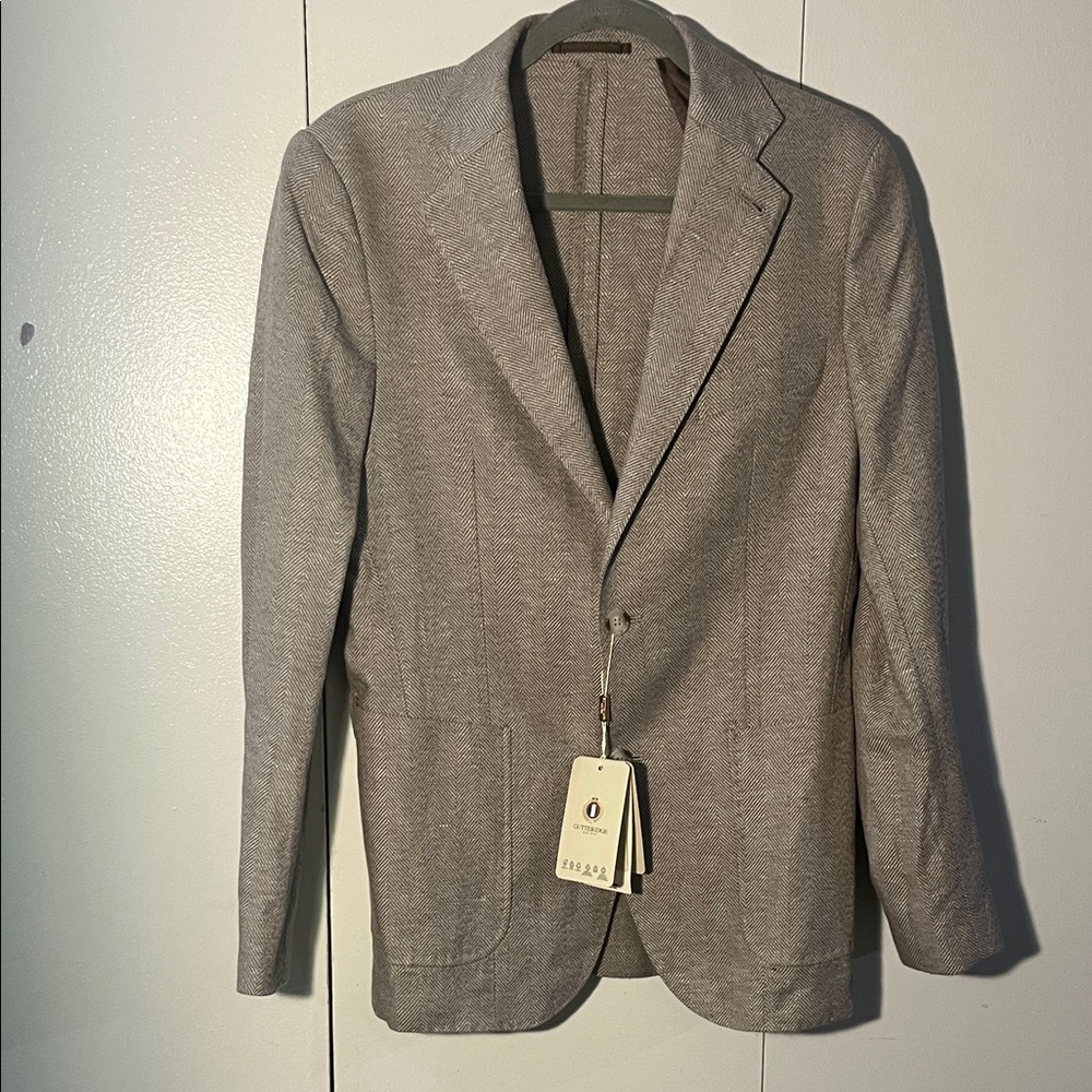 GUTTERIDGE Elegant Men's Blazer in Light Gray